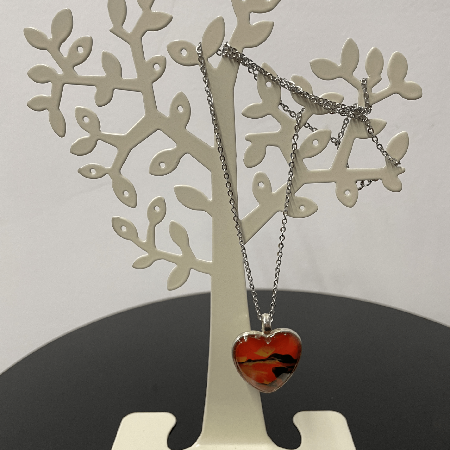 limited edition floral series necklace heart