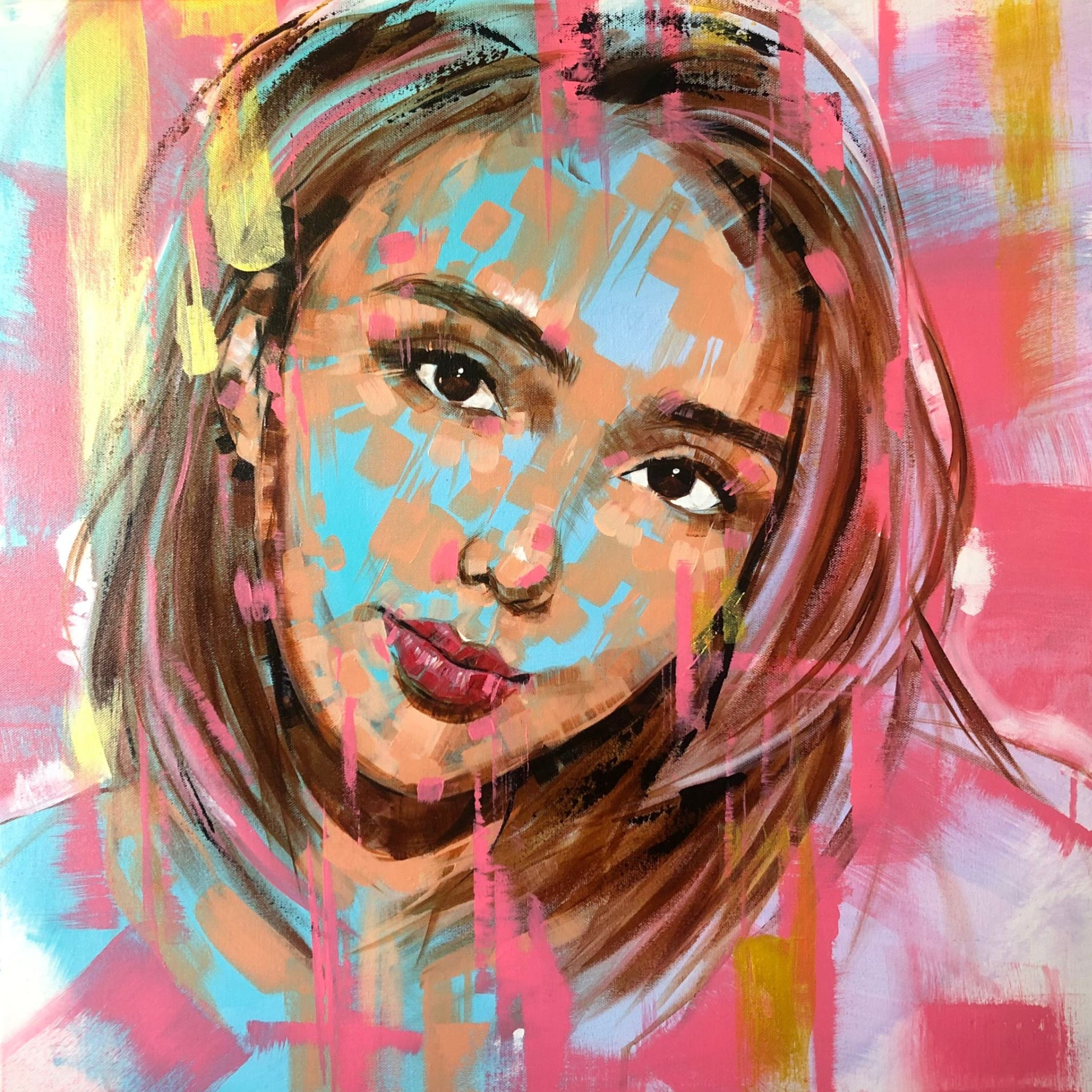 (Commission) Portrait Abstract Painting