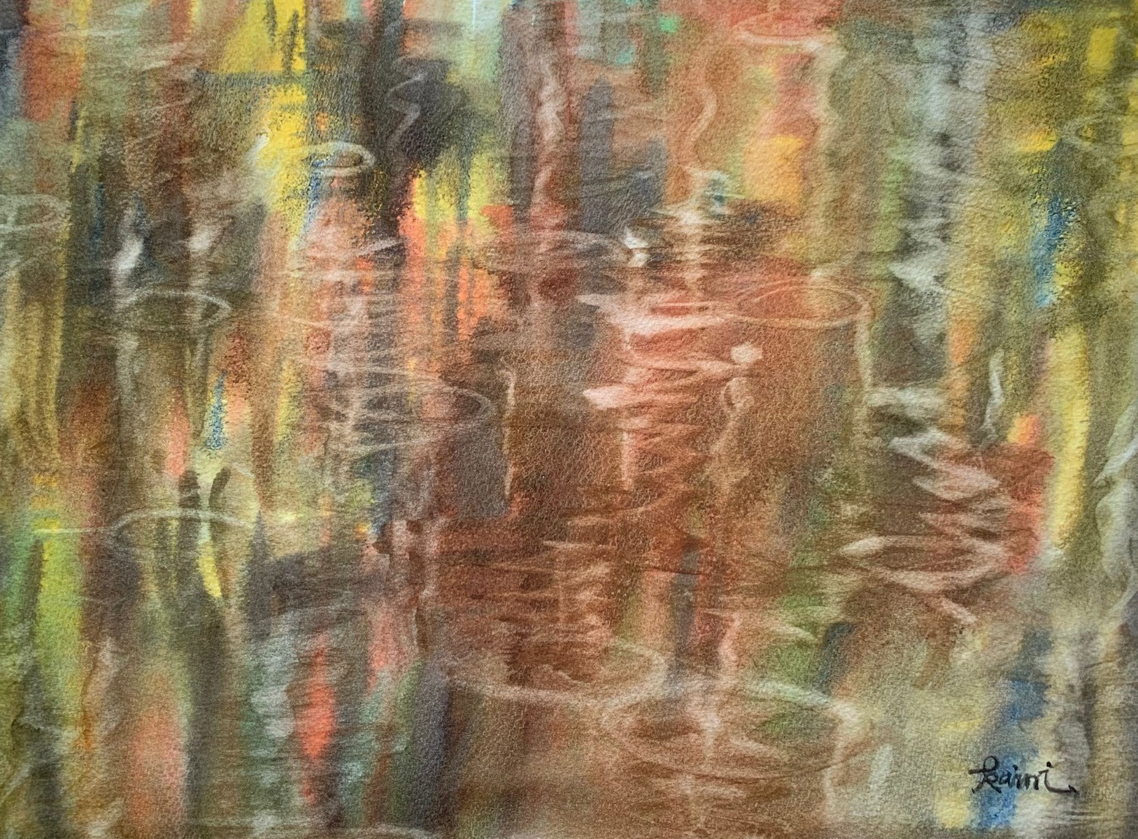 Abstract Lake Reflection