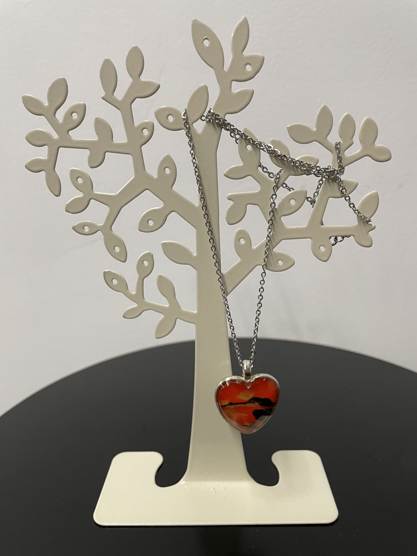 limited edition floral series necklace heart