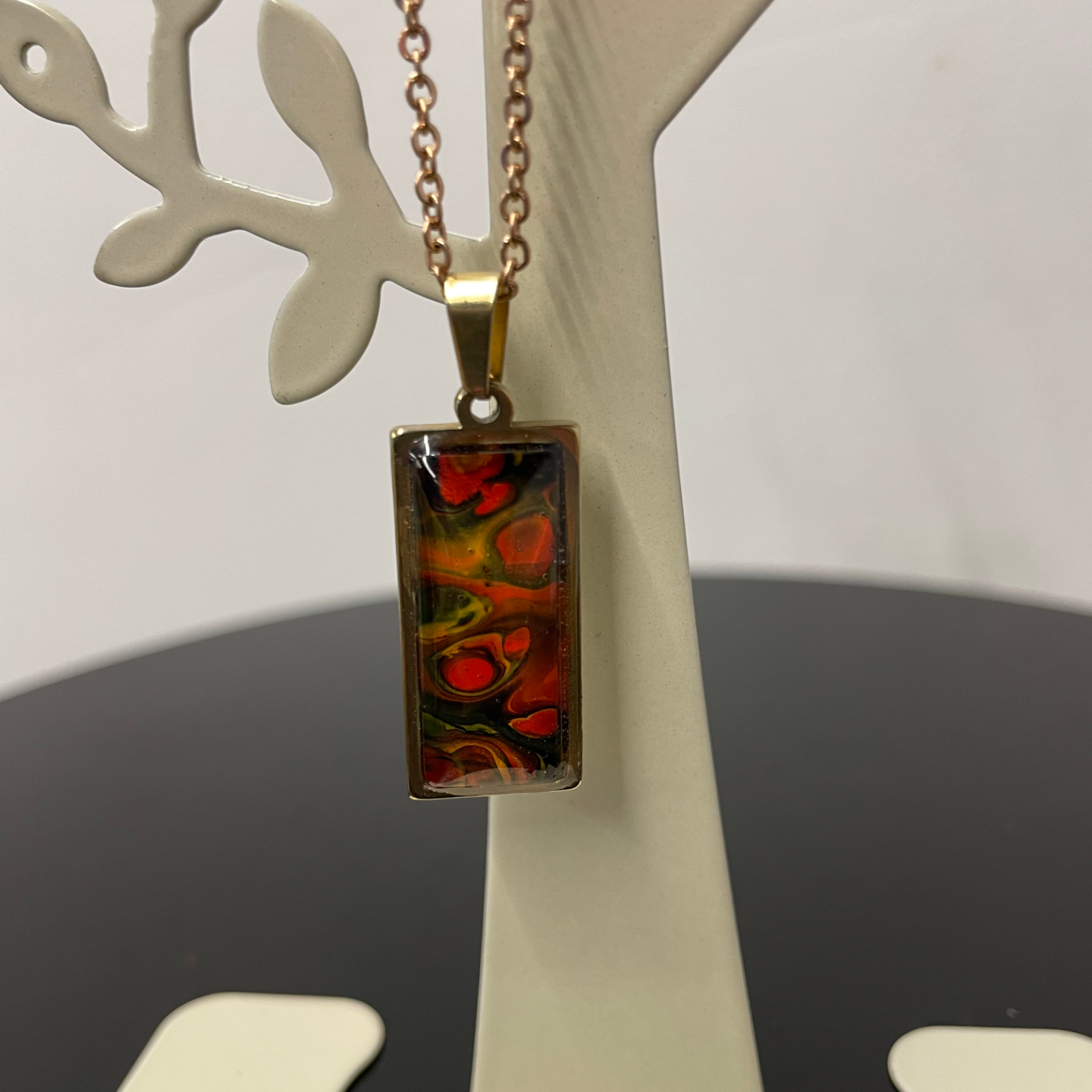 floral series necklace rectangle limited edition