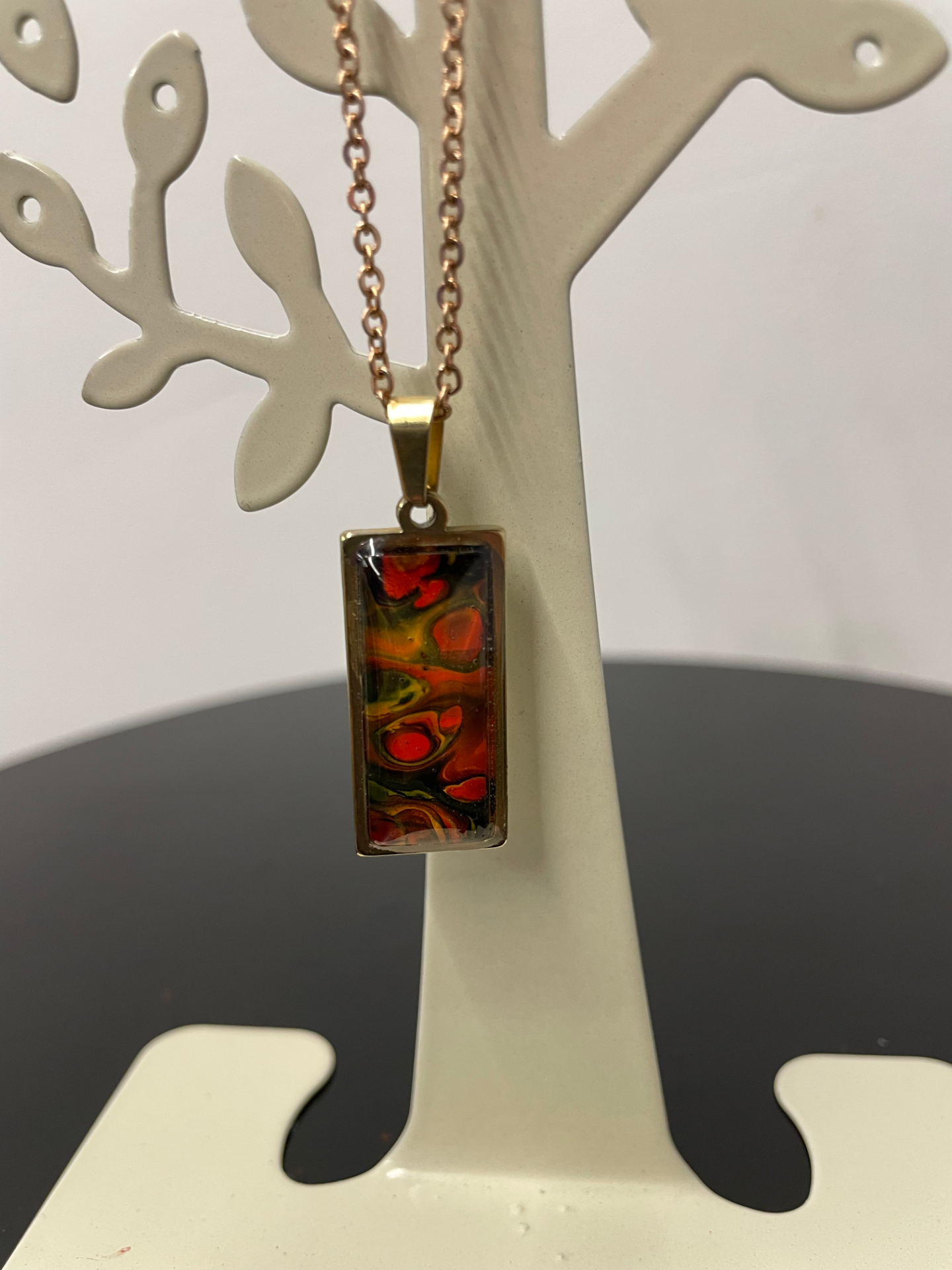 floral series necklace rectangle limited edition