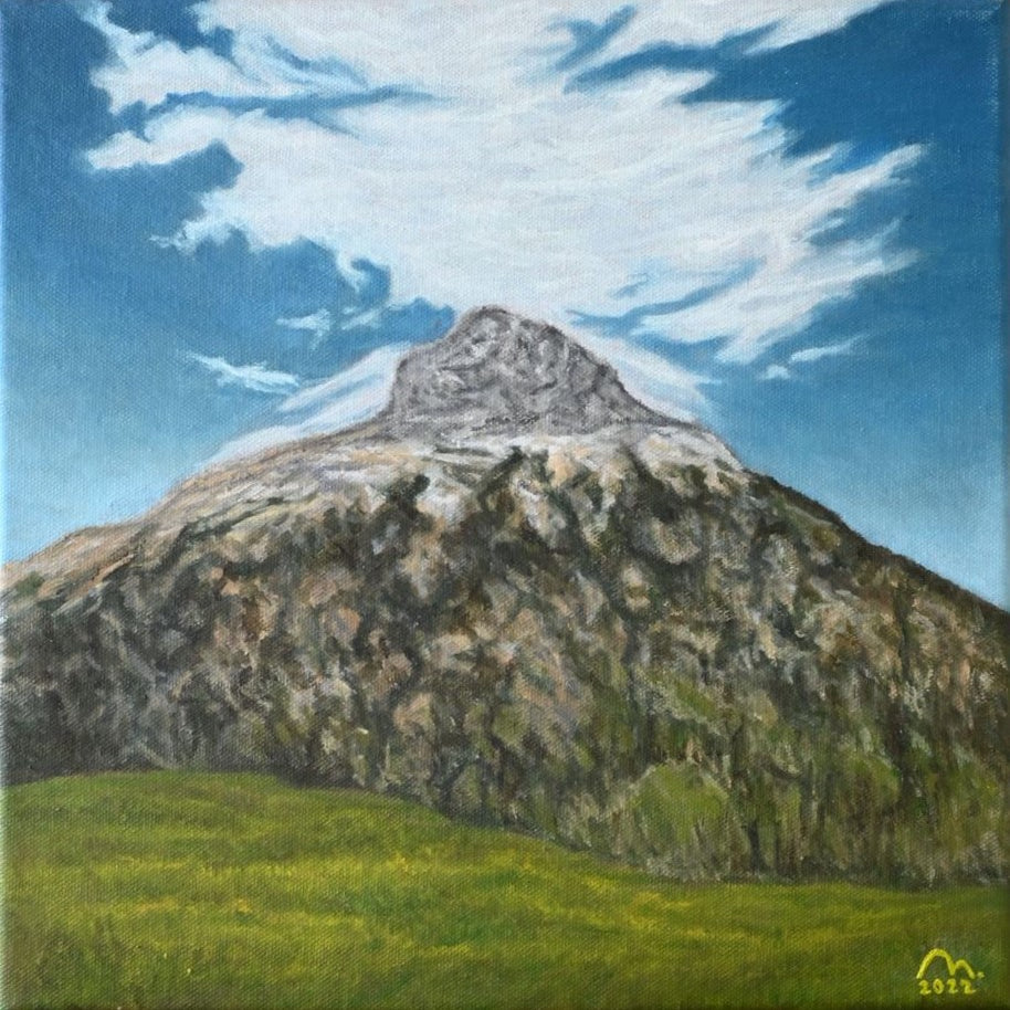 Mountain By The Azure Sky