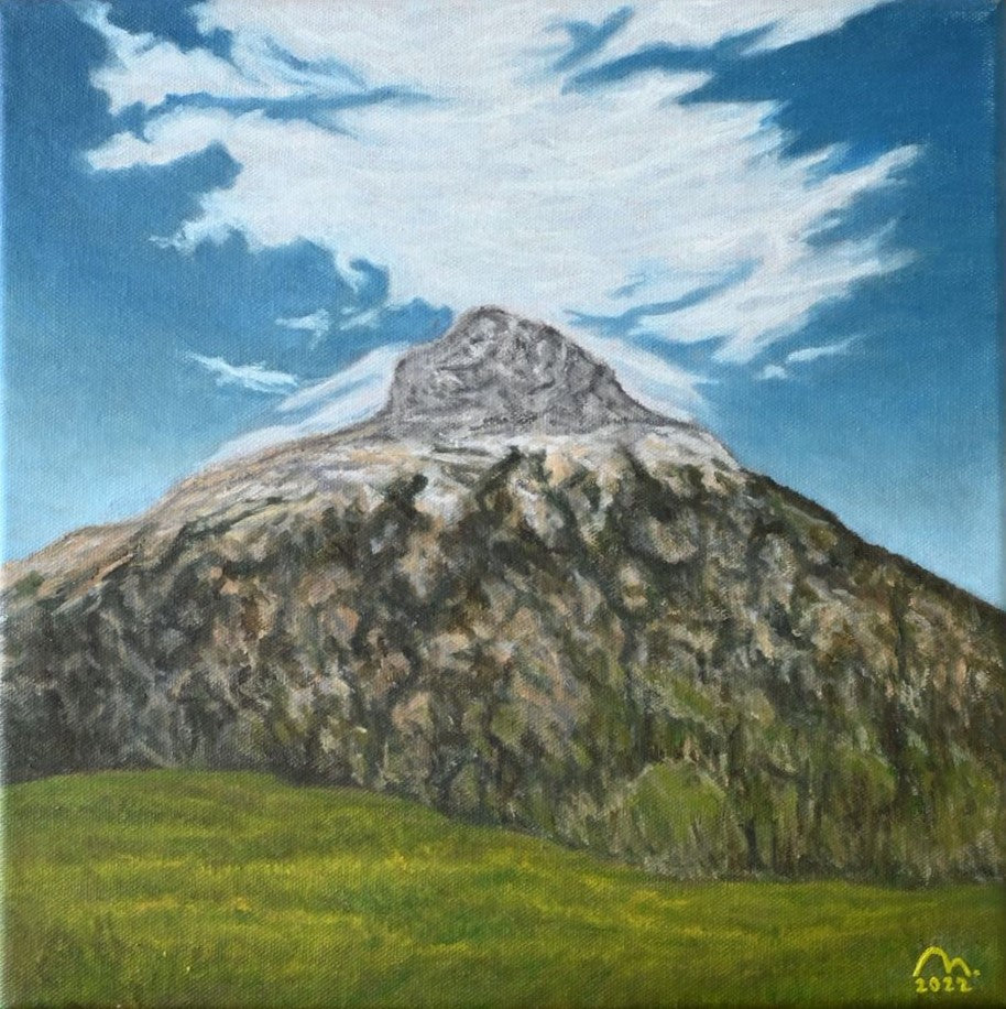 Mountain By The Azure Sky
